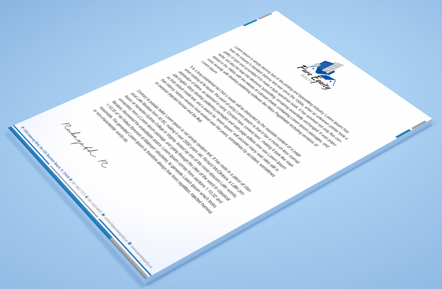 Stationery Design by Petter Goms for this project | Design #22193617