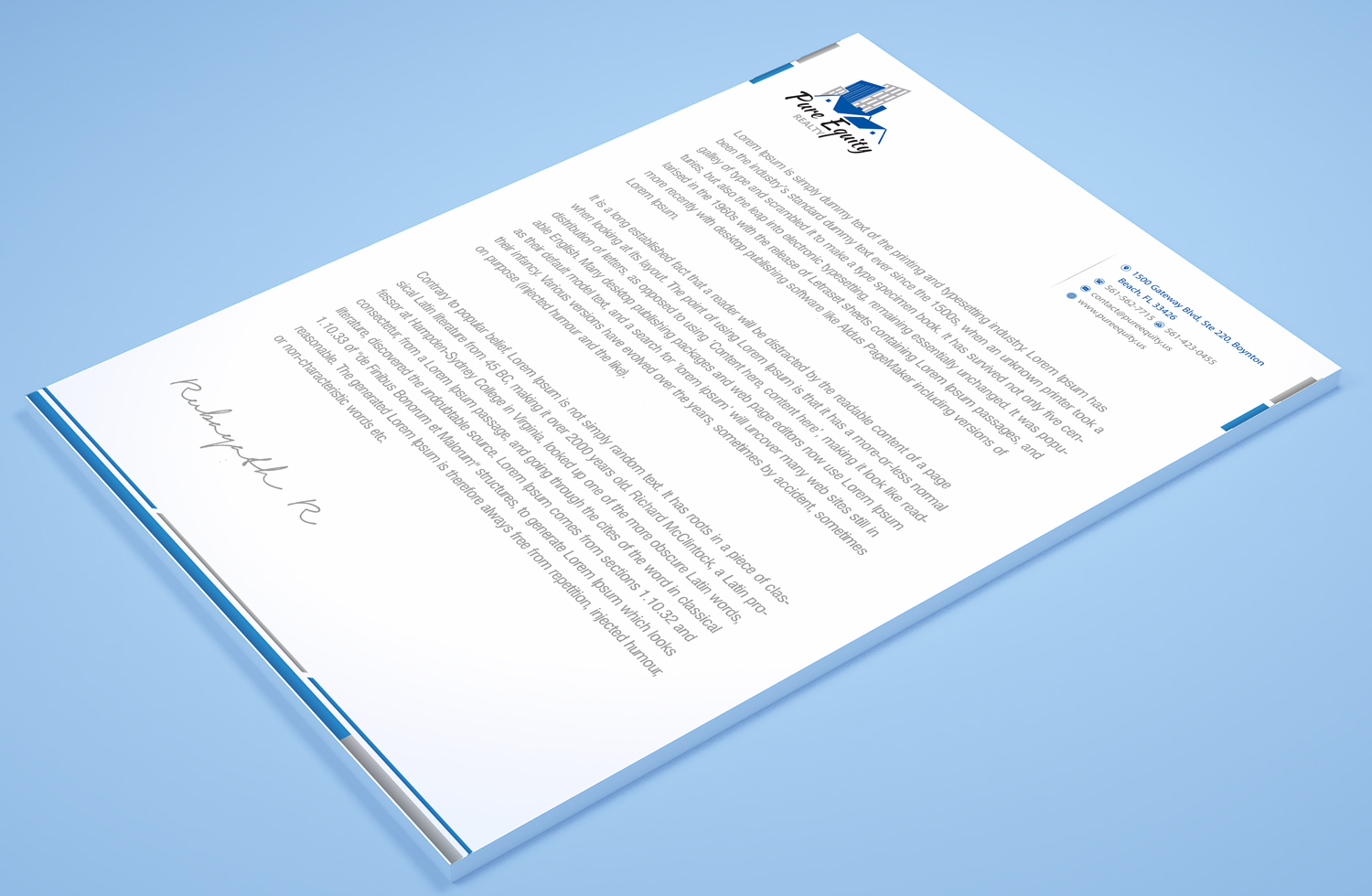 Stationery Design by Petter Goms for this project | Design #22193634