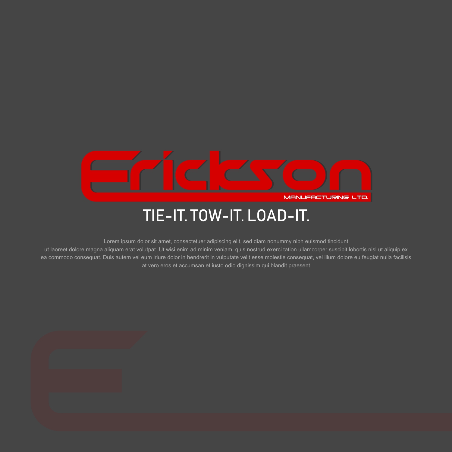 Diseño de Logo por Owasis para Erickson Manufacturing | Diseño #22163348