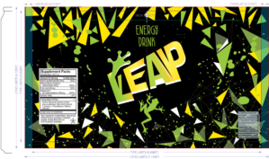 16 oz Energy Drink, Energy Shot, small Fridge wrap designs | Diseño de Empaque por INGA DESIGN