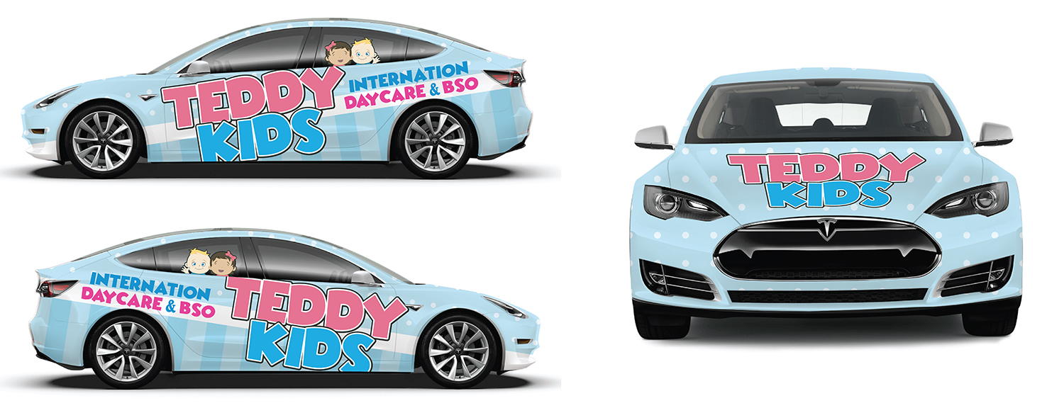 Car Wrap Design by Deziners Zone for Teddy Kids | Design #22179687