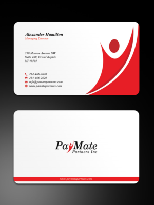 Design de Carte de Visite par Sandaruwan pour PayMate Partners Inc | Design #22172549