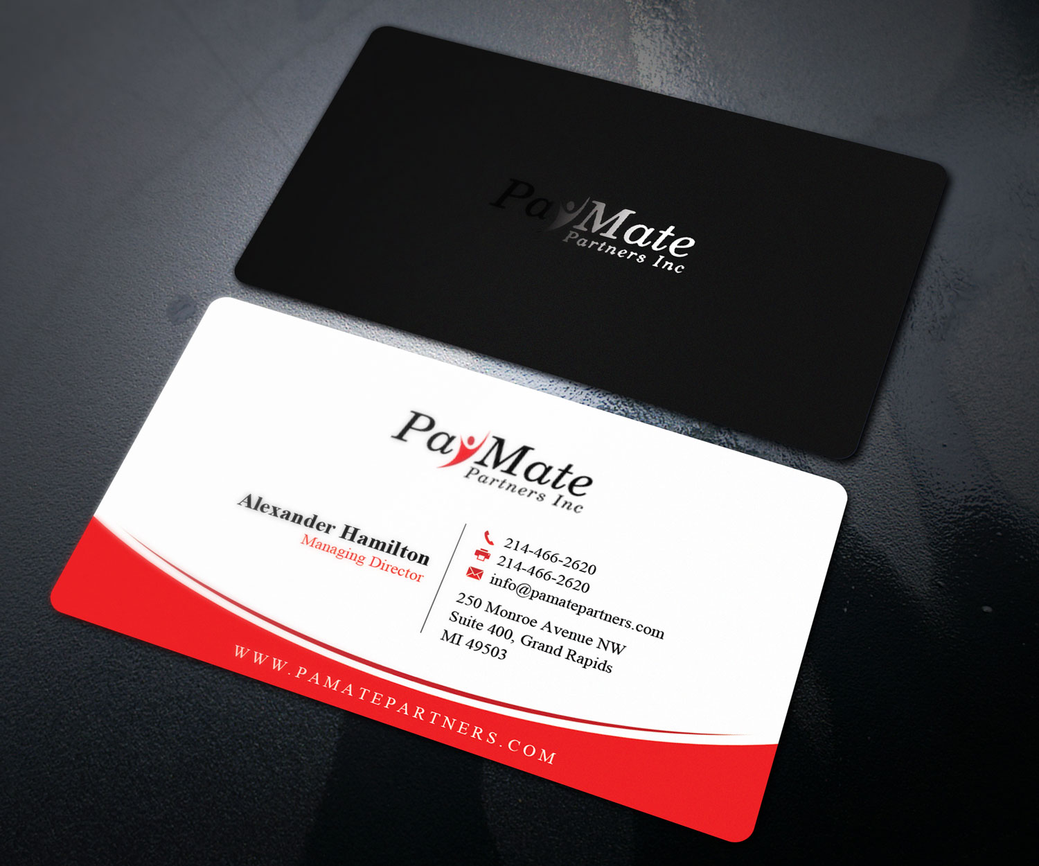 Business Card Design by Sandaruwan for PayMate Partners Inc | Design #22176192
