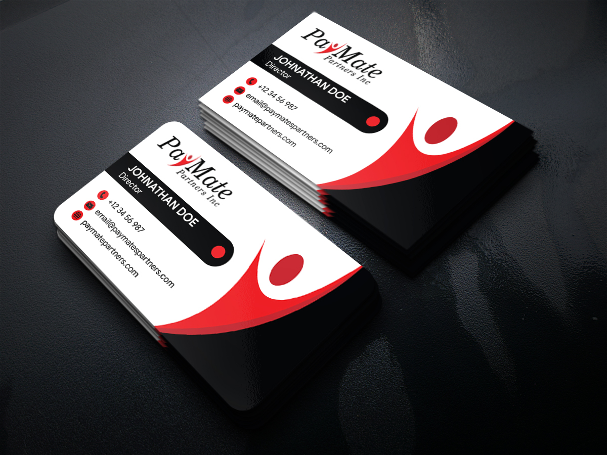 Business Card Design by JK18 for PayMate Partners Inc | Design #22174187