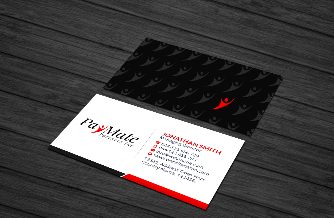 Business Card Design by Creations Box 2015 for PayMate Partners Inc | Design #22176837