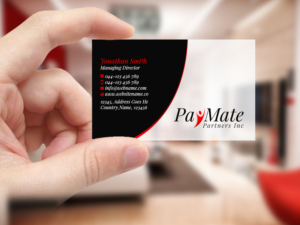 Visitenkarten-Design von Creations Box 2015 für PayMate Partners Inc | Design: #22179940
