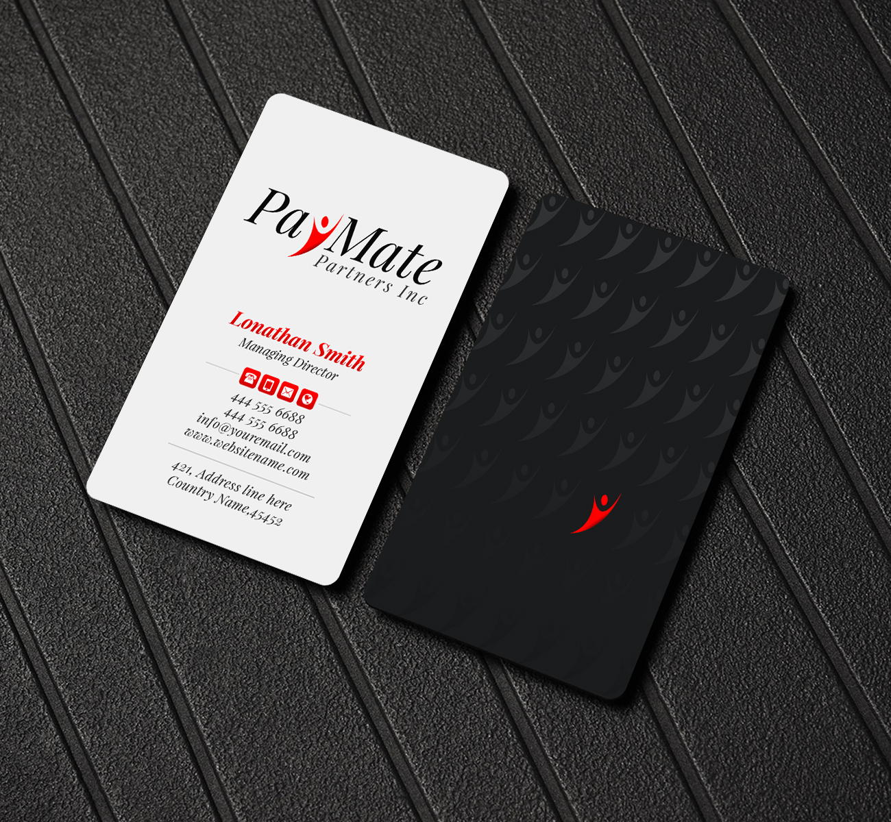 Business Card Design by Creations Box 2015 for PayMate Partners Inc | Design #22180139