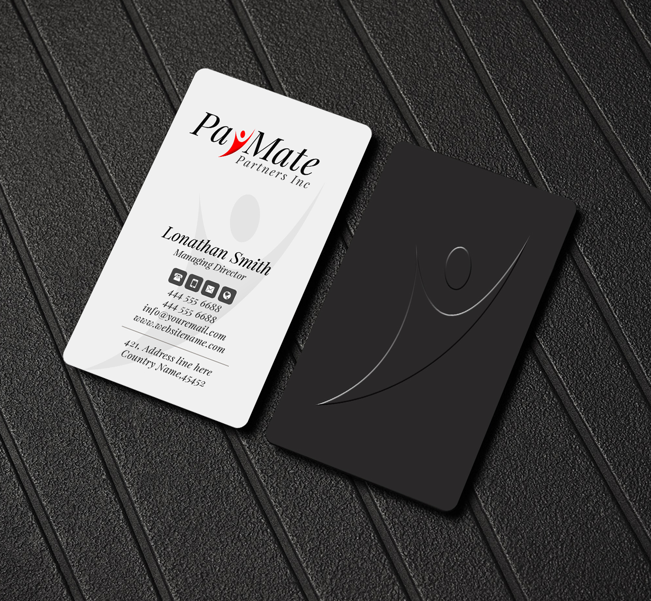 Visitenkarten-Design von Creations Box 2015 für PayMate Partners Inc | Design #22180236