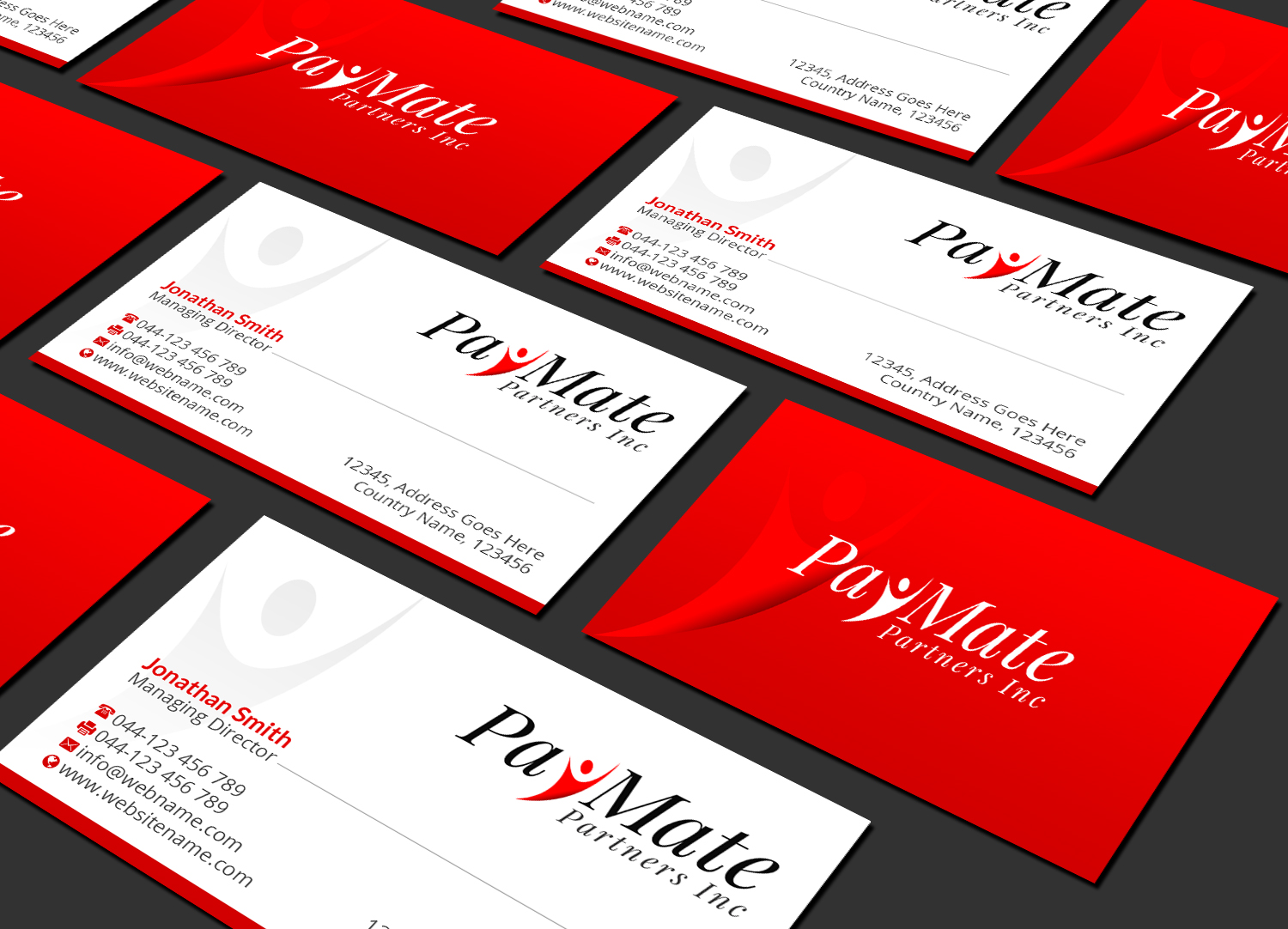 Business Card Design by Creations Box 2015 for PayMate Partners Inc | Design #22180243