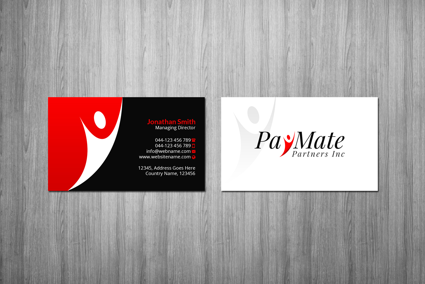 Business Card Design by Creations Box 2015 for PayMate Partners Inc | Design #22180260