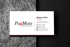 Business Card Design by chandrayaan.creative for PayMate Partners Inc | Design: #22177899