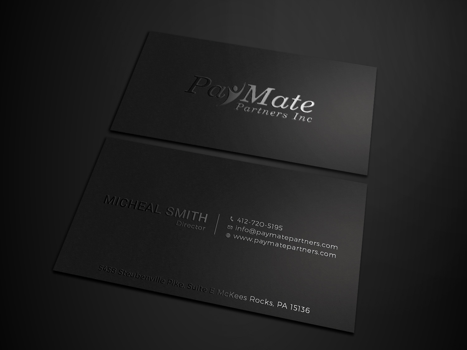 Business Card Design by Tripti Ranjan Gain for PayMate Partners Inc | Design #22183233