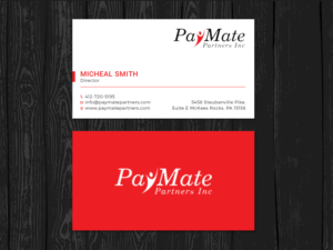 Business Card Design by Tripti Ranjan Gain for PayMate Partners Inc | Design: #22183234