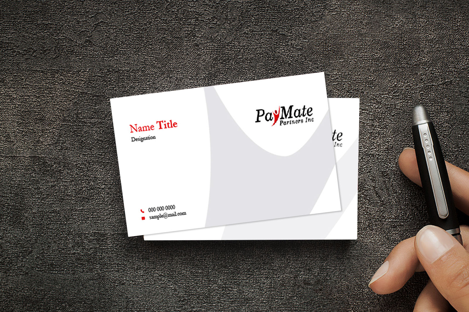 Business Card Design by D Creativez for PayMate Partners Inc | Design #22189542