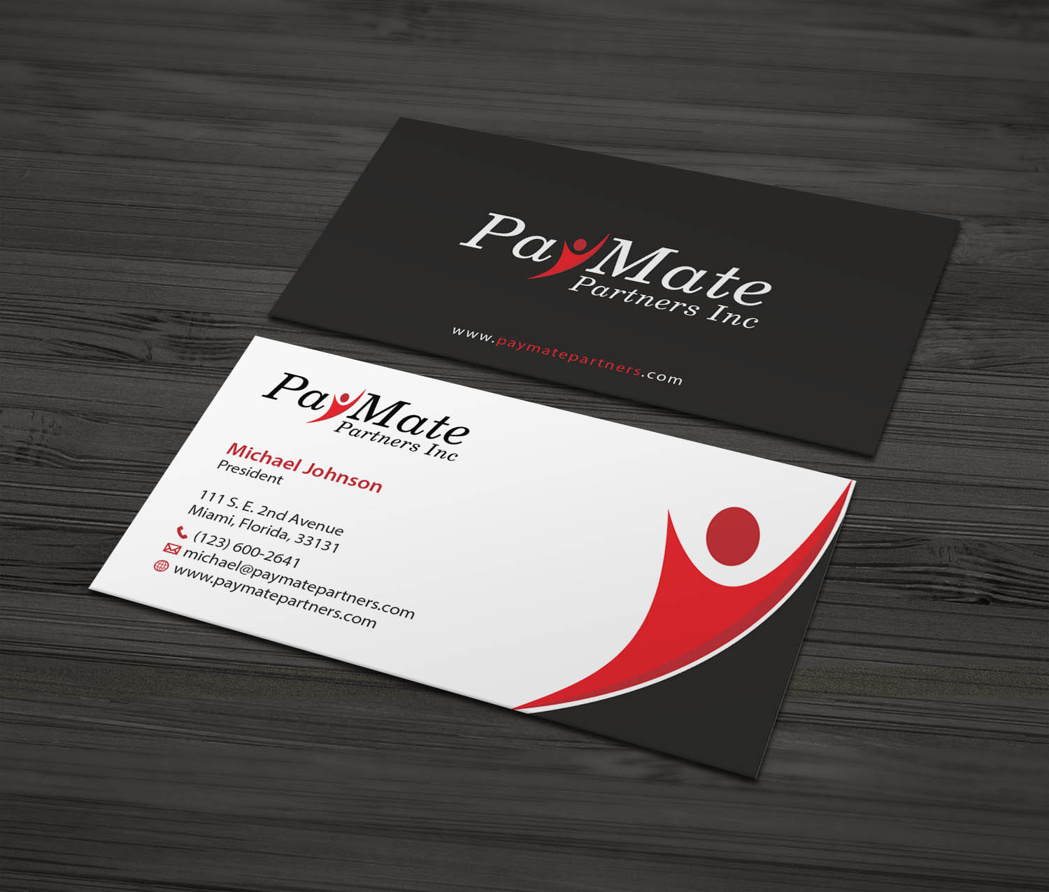 Business Card Design by MDesign for PayMate Partners Inc | Design #22174400