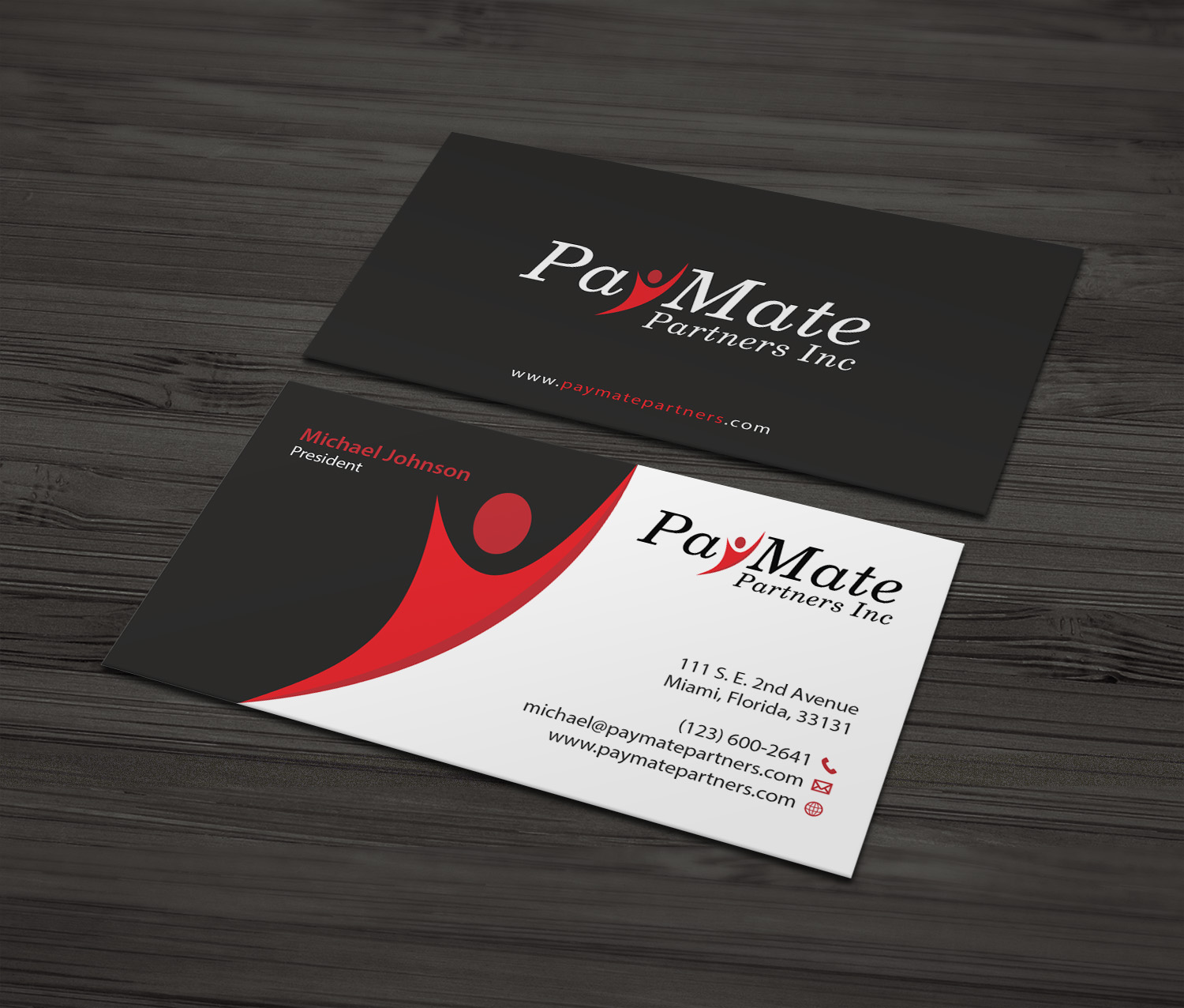 Business Card Design by MDesign for PayMate Partners Inc | Design #22185448