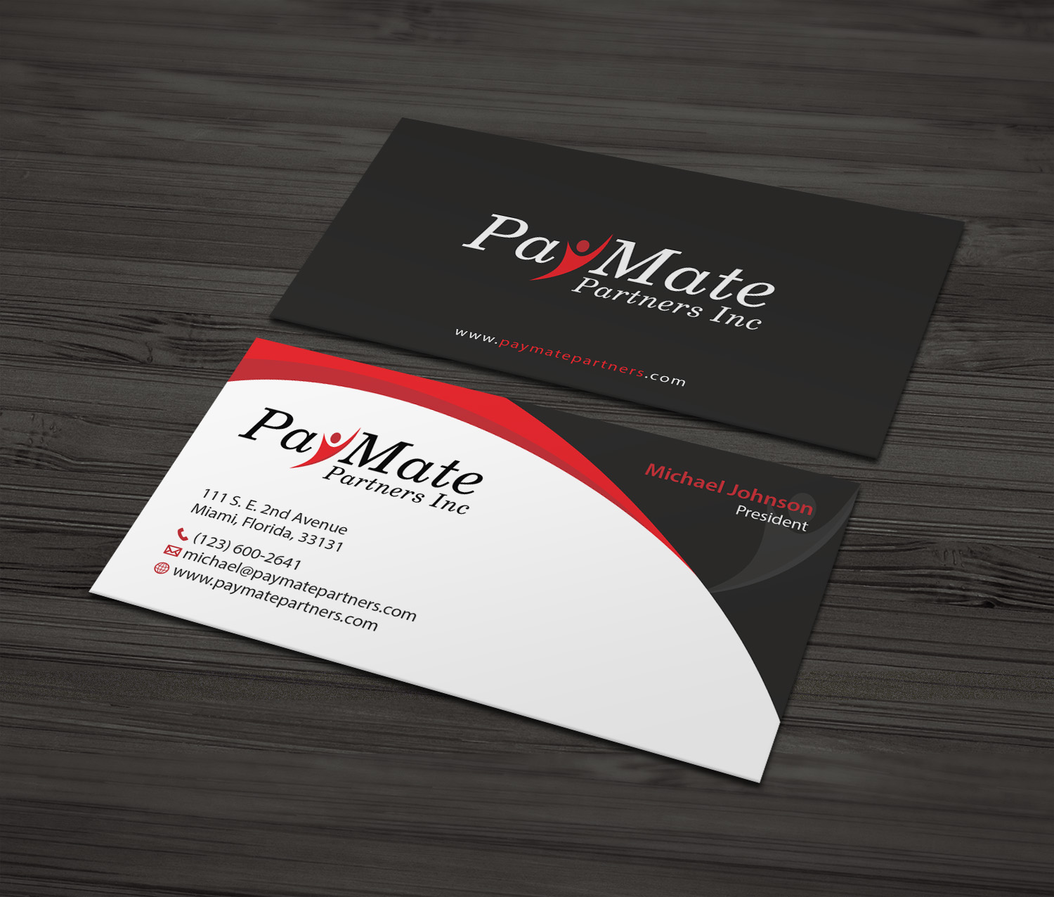 Business Card Design by MDesign for PayMate Partners Inc | Design #22185450