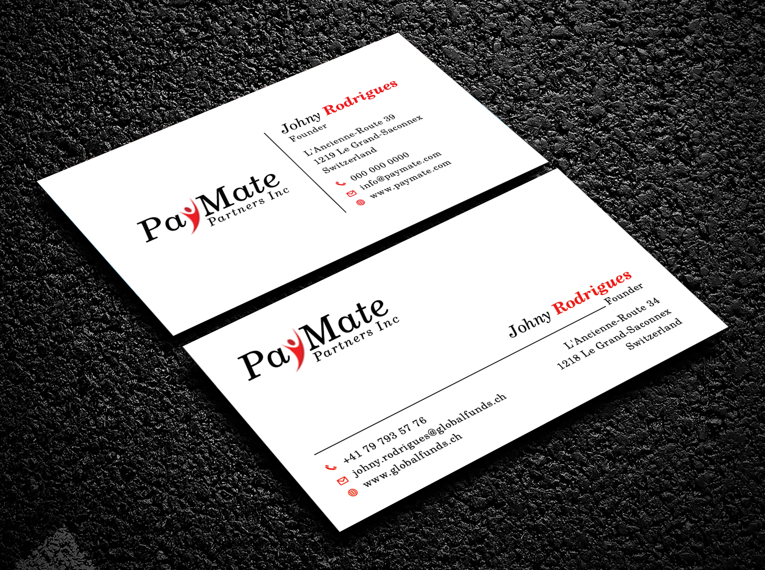 Diseño de Tarjeta de Presentación por Bold Pixels para PayMate Partners Inc | Diseño #22171390
