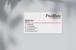 Business Card Design by Musa. A for PayMate Partners Inc | Design: #22179890