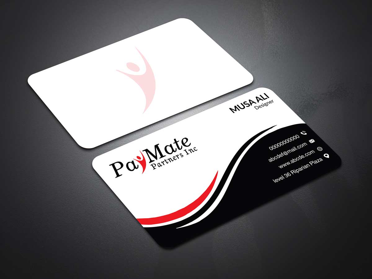 Business Card Design by Musa. A for PayMate Partners Inc | Design #22193392