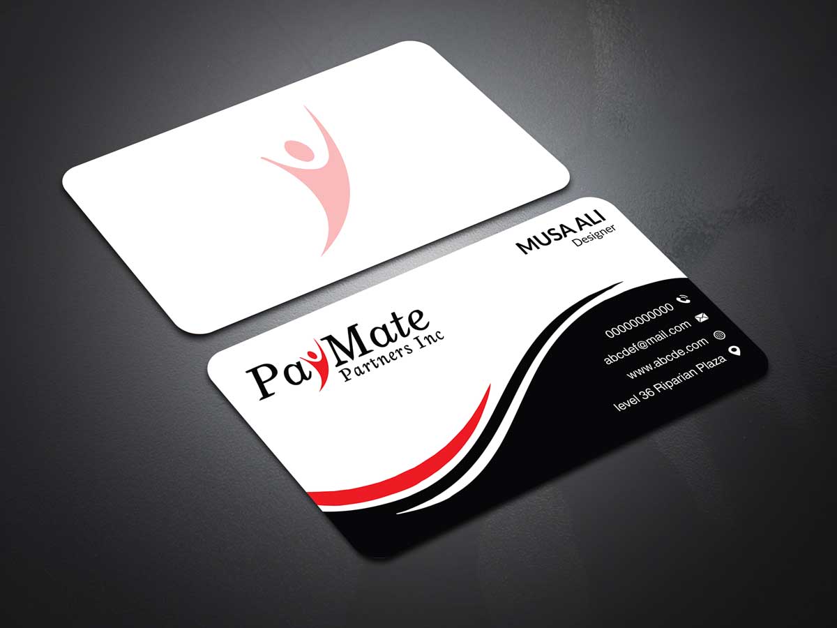 Business Card Design by Musa. A for PayMate Partners Inc | Design #22193393