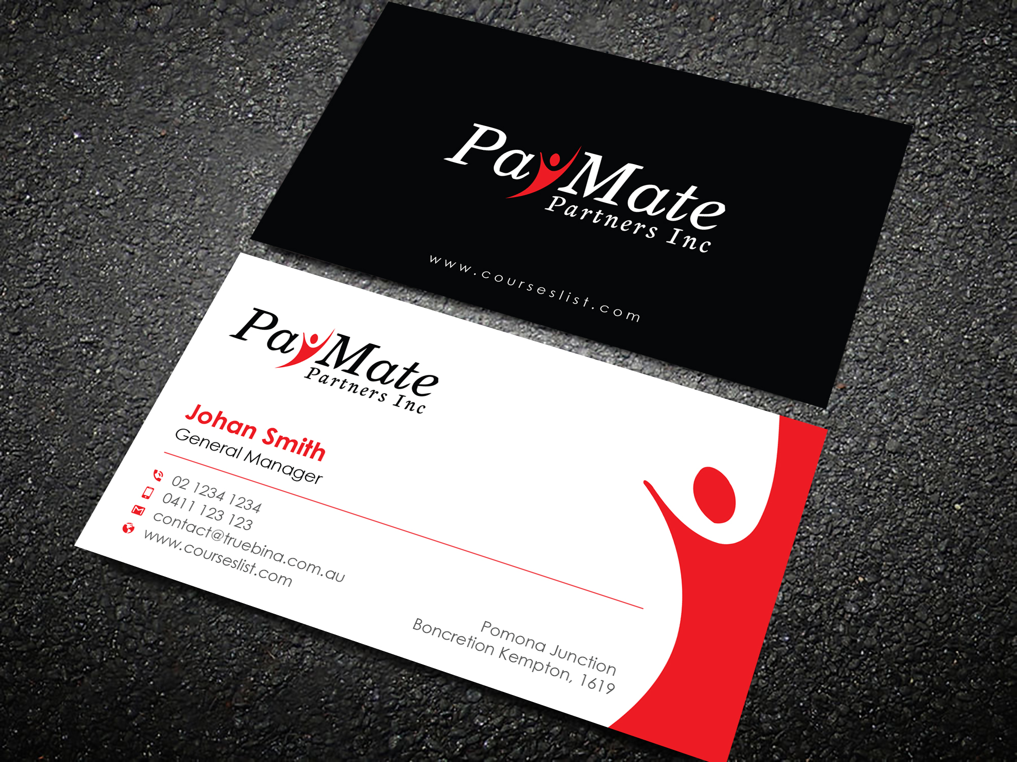 Business Card Design by Uttom 2 for PayMate Partners Inc | Design #22183296