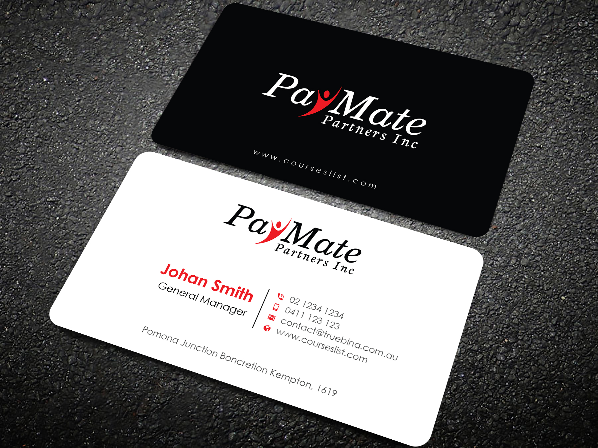 Business Card Design by Uttom 2 for PayMate Partners Inc | Design #22193168