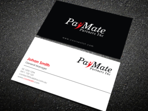 Business Card Design by Uttom 2 for PayMate Partners Inc | Design: #22193227