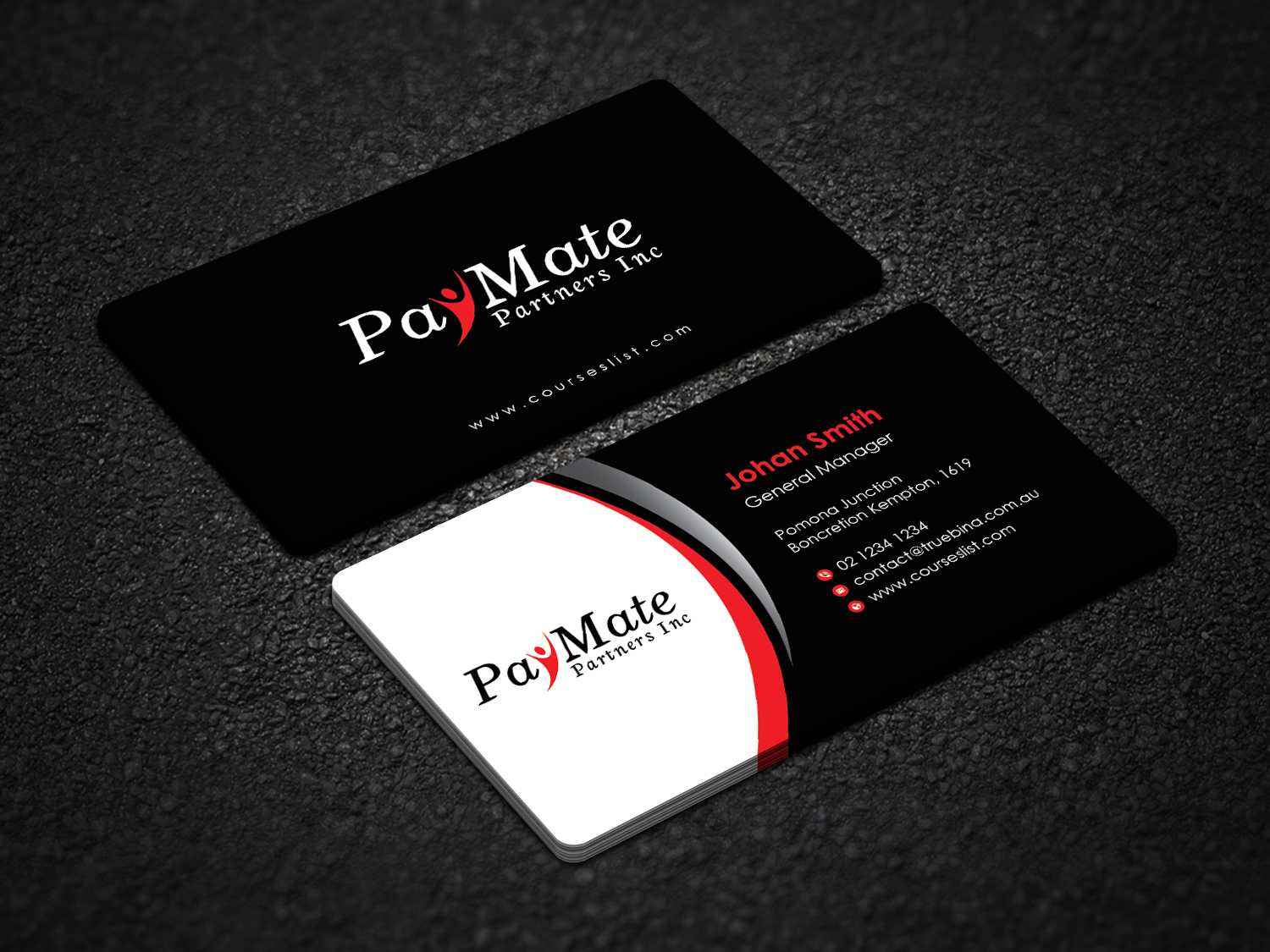 Business Card Design by Uttom 2 for PayMate Partners Inc | Design #22200012