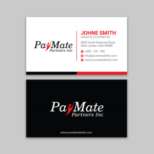 Business Card Design by Ekramul Hossen 2 for PayMate Partners Inc | Design: #22183361