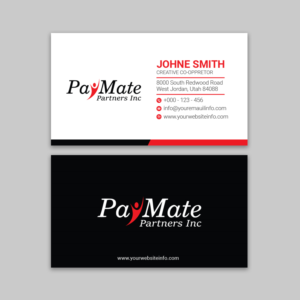 Business Card Design by Ekramul Hossen 2 for PayMate Partners Inc | Design: #22183366