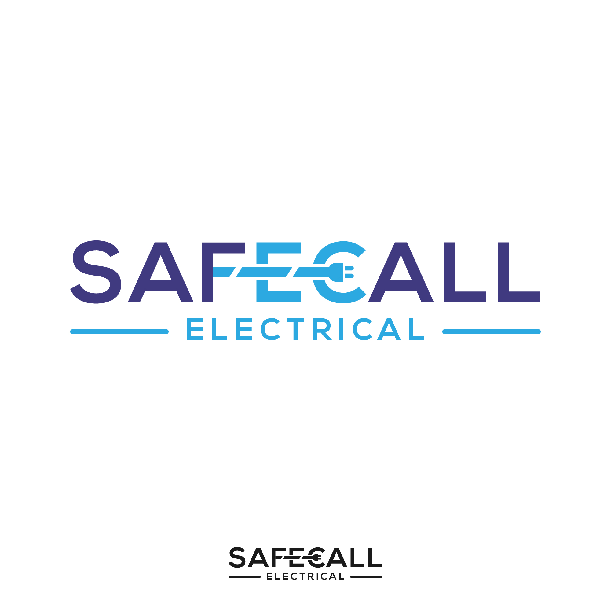 Logo Design by Paul creations for safecall electrical services | Design #22195350