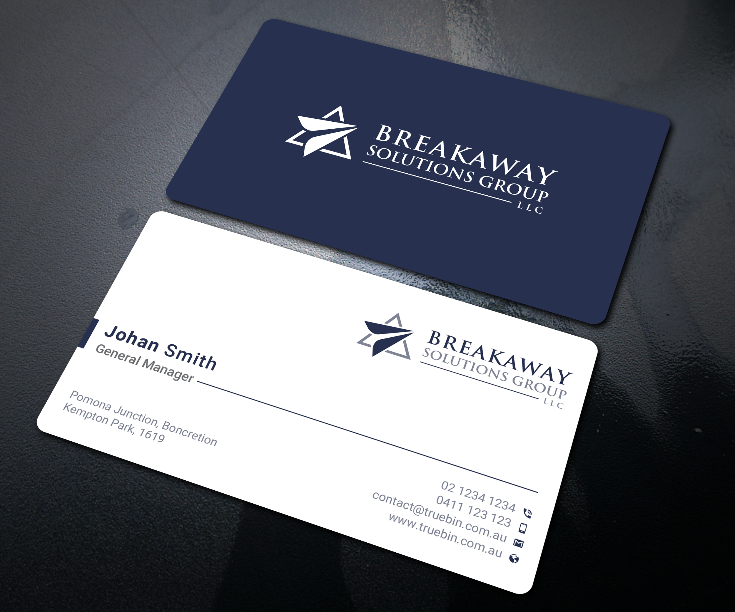 Visitenkarten-Design von Uttom 2 für Breakaway Solutions Group, LLC | Design #22172287