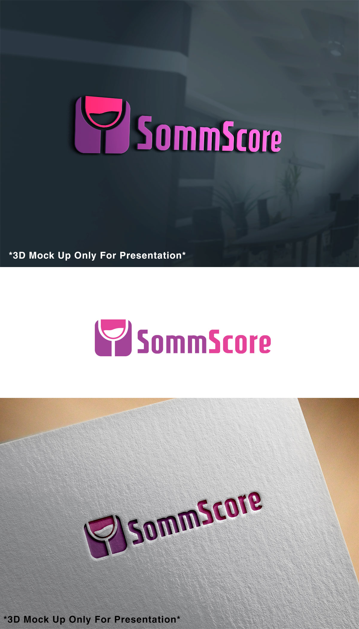Modern, Bold, Winery Logo Design for "SommScore" by logograph | Design ...