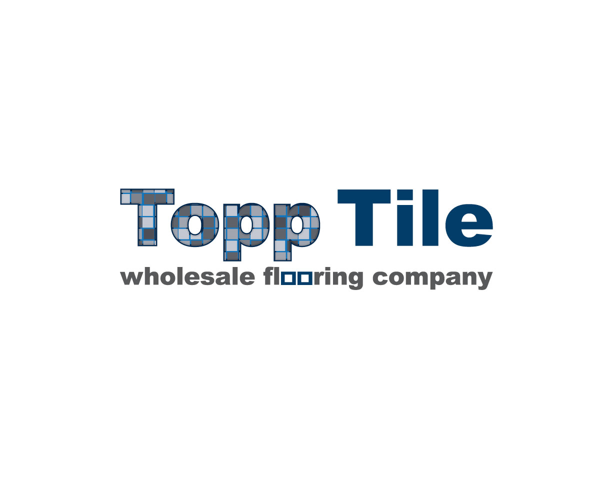 Flooring Logo Design For Topp Tile On Line One Wholesale