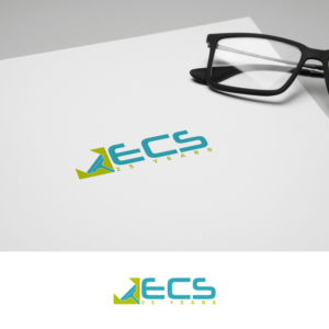 ECS 25 years or Epoxy Coating Specialists 25 years | Logo Design by ClearDesign