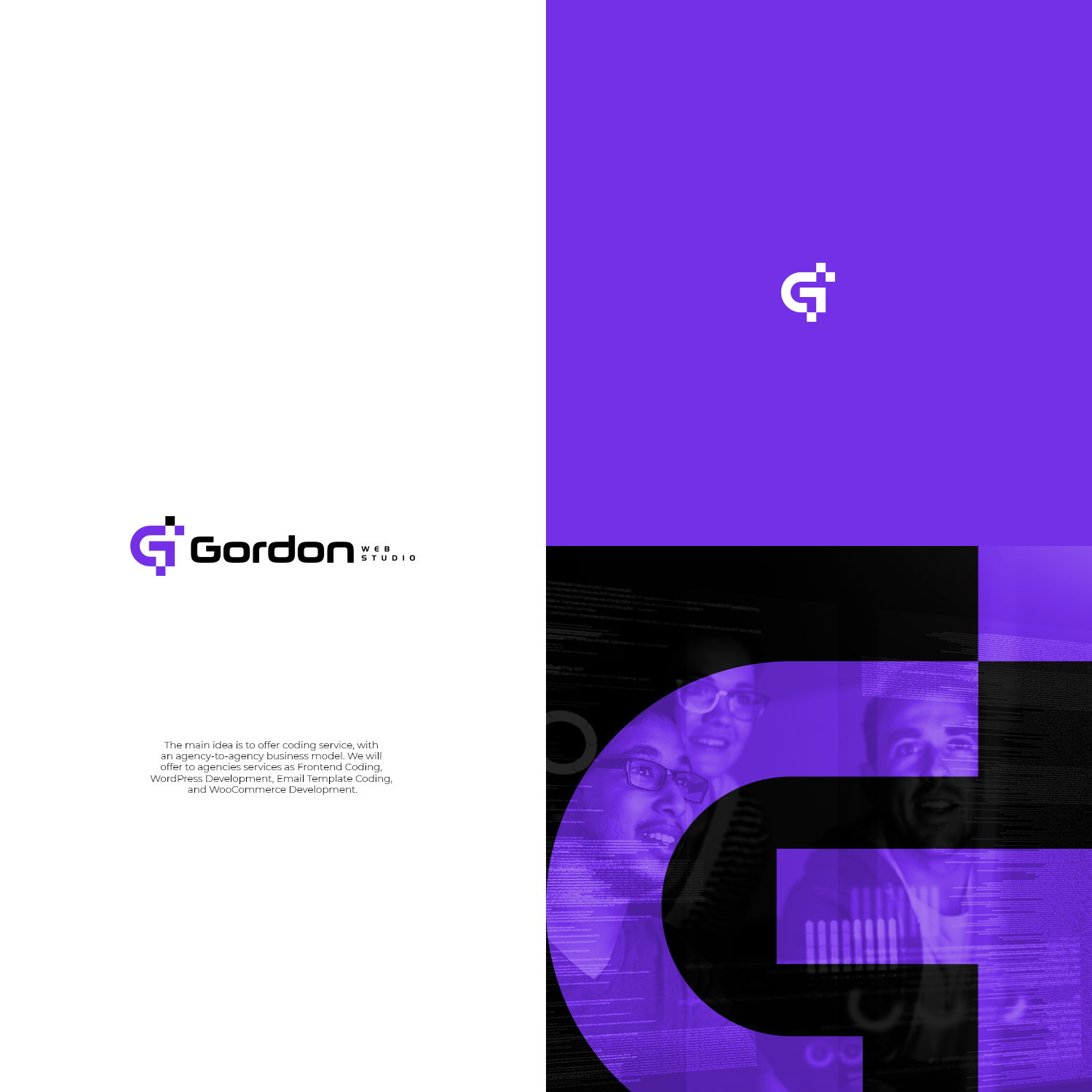 Logo Design by Felipe Moura for Gordon Web Studio | Design #22173917