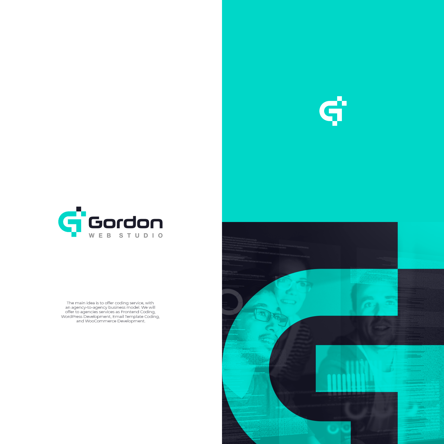 Logo Design by Felipe Moura for Gordon Web Studio | Design #22187933