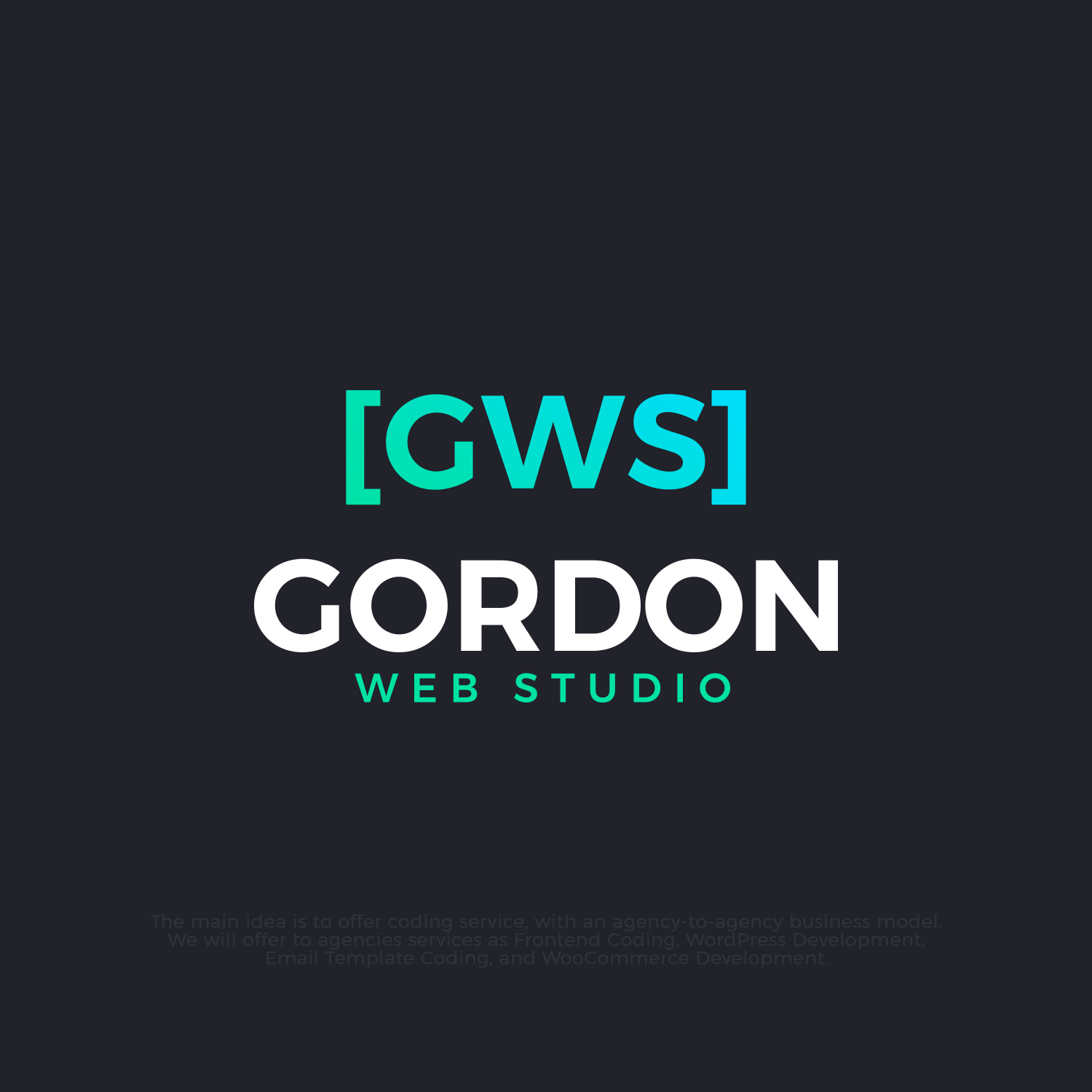 Diseño de Logo por Tiago Pereira para Gordon Web Studio | Diseño #22180226