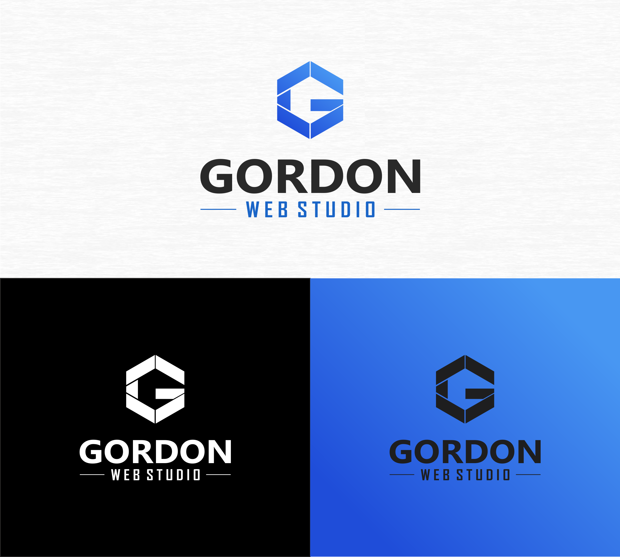 Logo Design by Adeikhan for Gordon Web Studio | Design #22176751