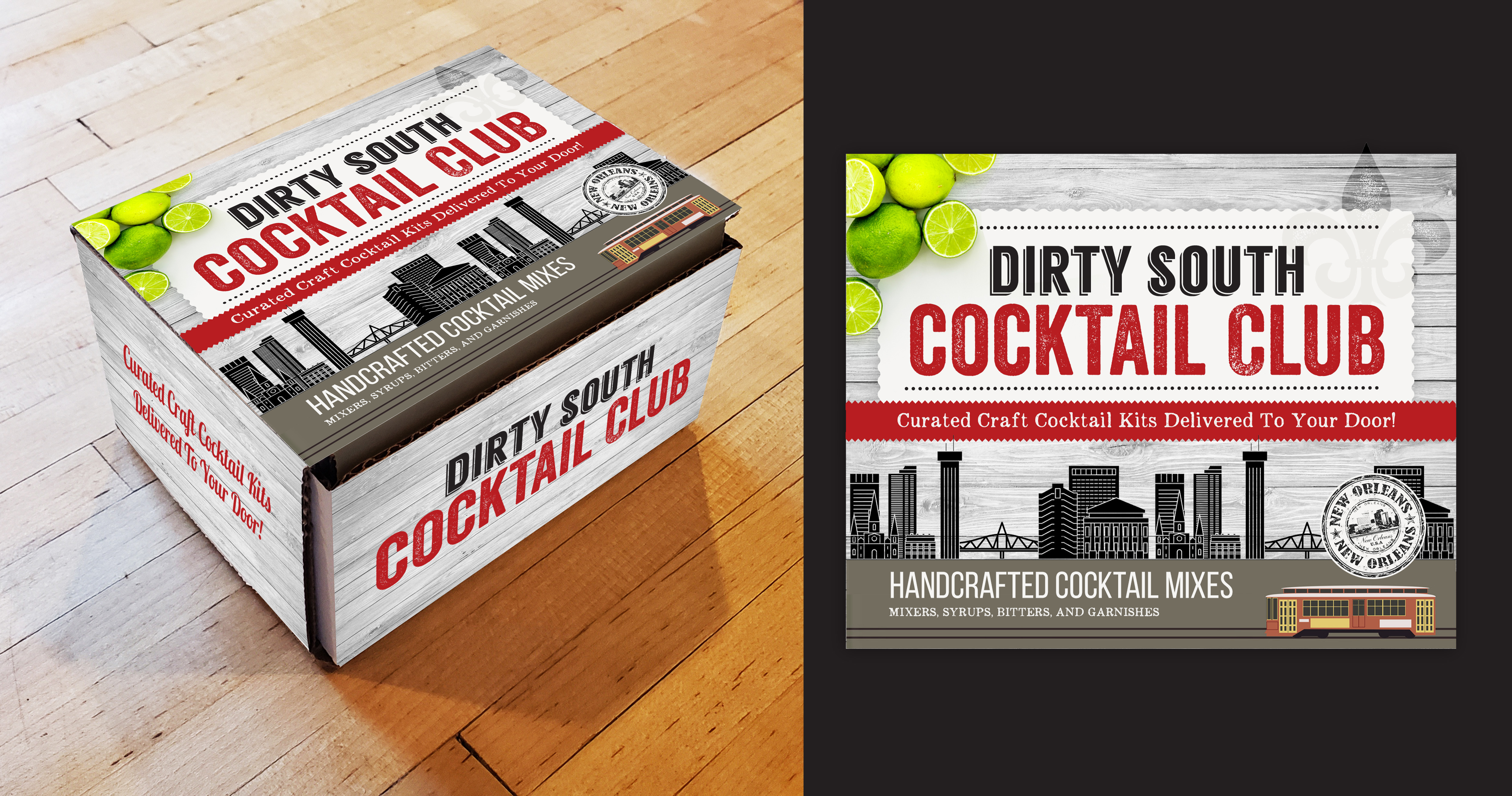 Design Emballage par SAI DESIGNS pour Dirty South Cocktail Club | Design #22252436