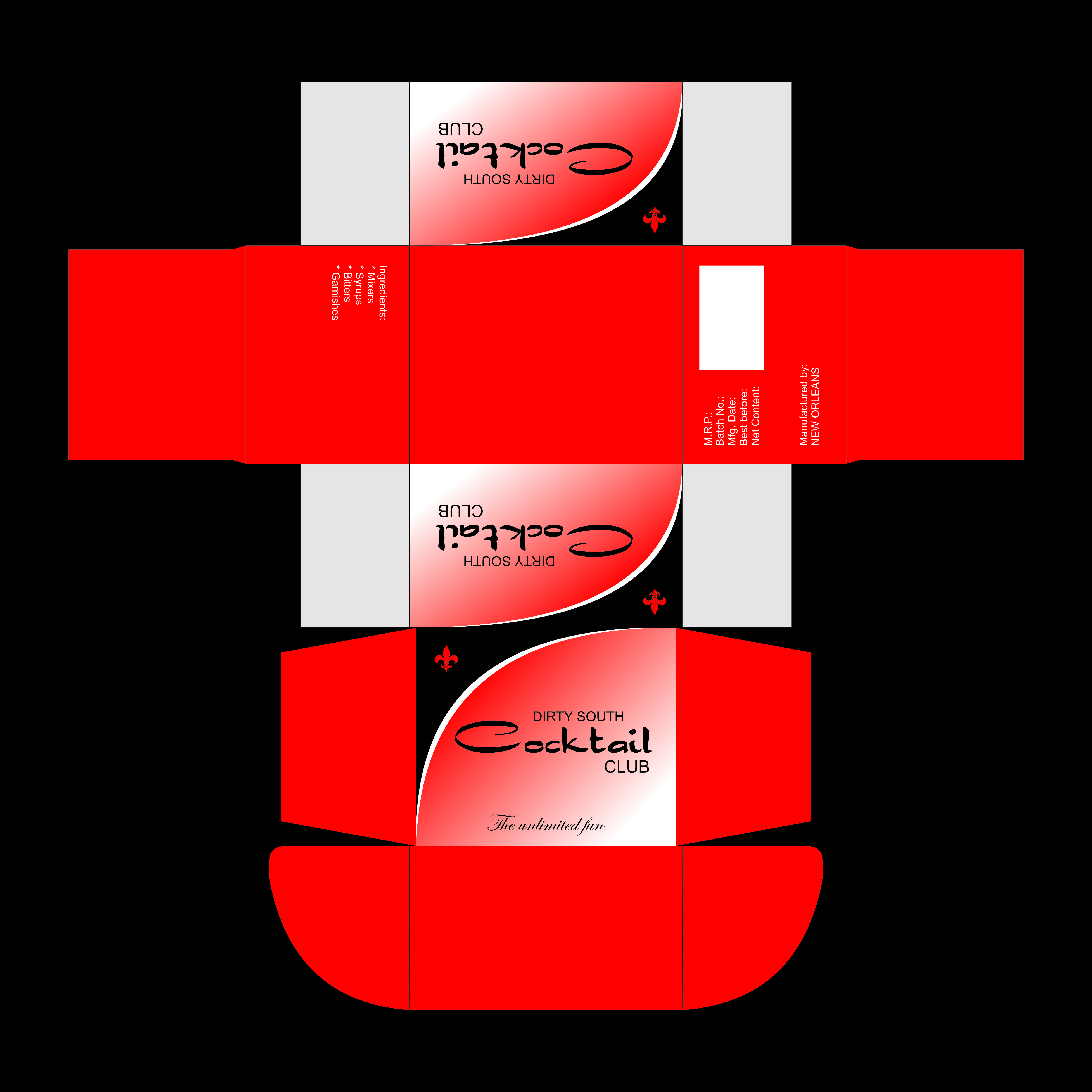 Packaging Design by m.maheshmittal2009 for Dirty South Cocktail Club | Design #22180582