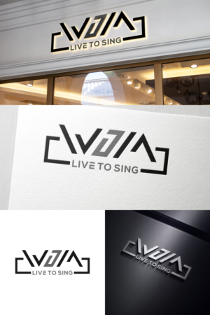 WJM ‘  Live to sing ‘  | Diseño de Logo por laba tiada henti