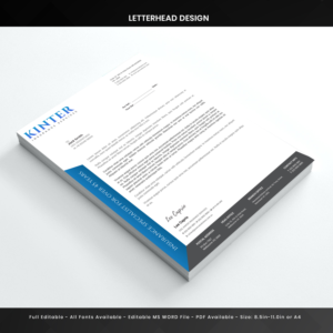 Letterhead Design by Expert Designer for Kinter Insurance Services  | Design: #22197409