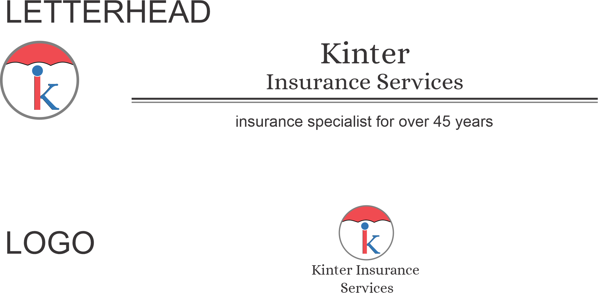 Letterhead Design by smwh for Kinter Insurance Services  | Design #22187447