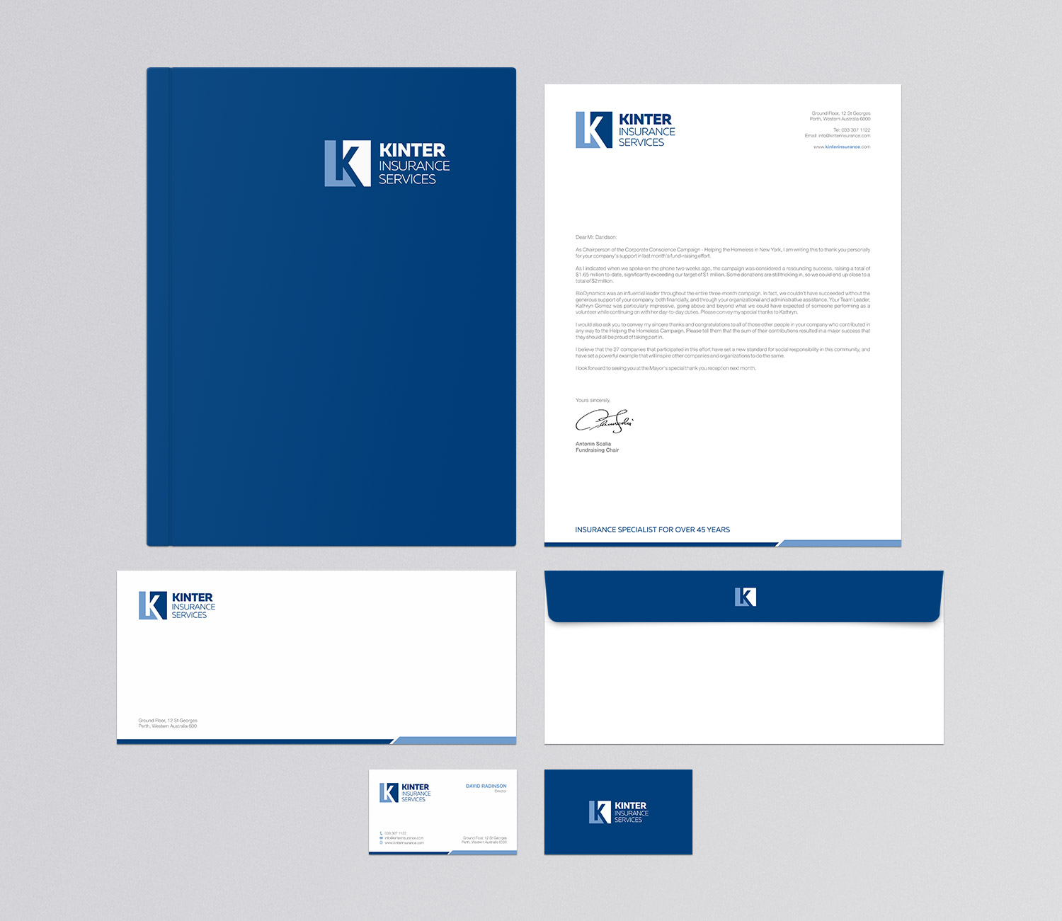 Letterhead Design by logodentity for Kinter Insurance Services  | Design #22192819