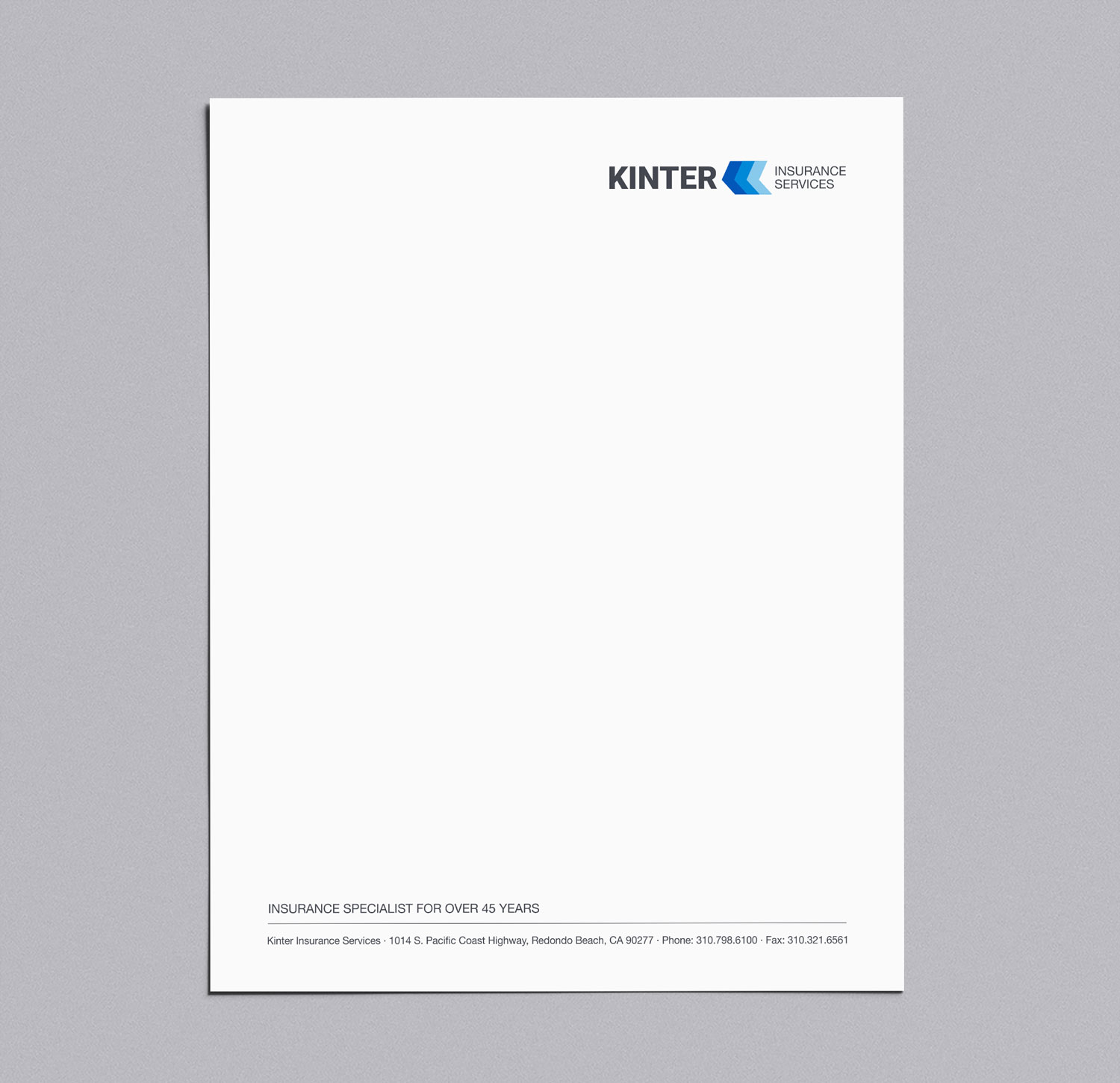 Letterhead Design by logodentity for Kinter Insurance Services  | Design #22407657
