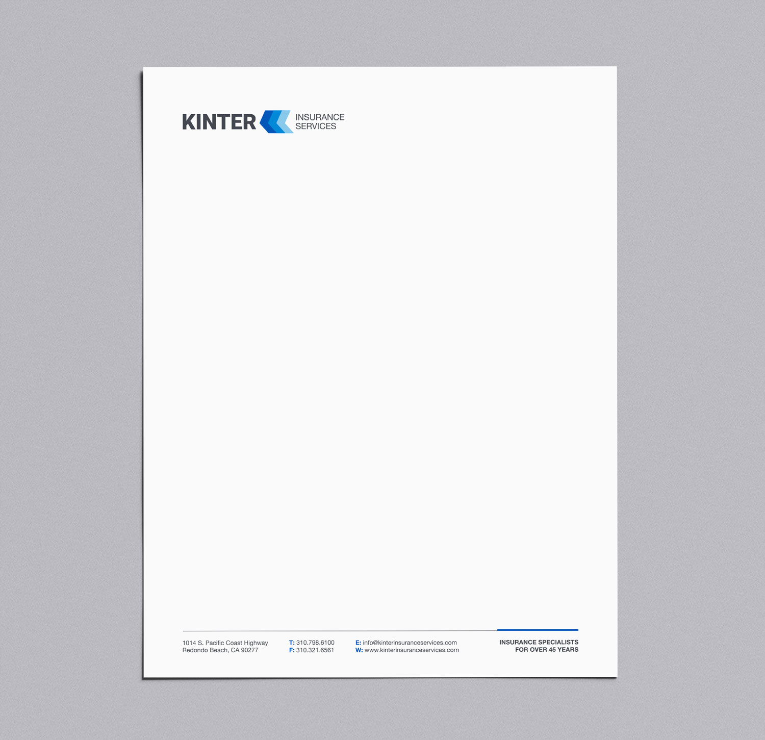 Letterhead Design by logodentity for Kinter Insurance Services  | Design #22507965