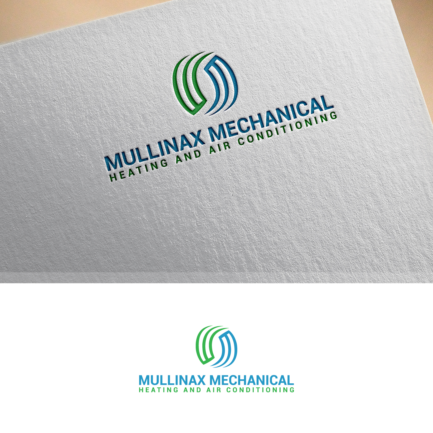 Logo Design by MG.graphics for Mullinax Mechanical Heating and Air Conditioning | Design #22190002