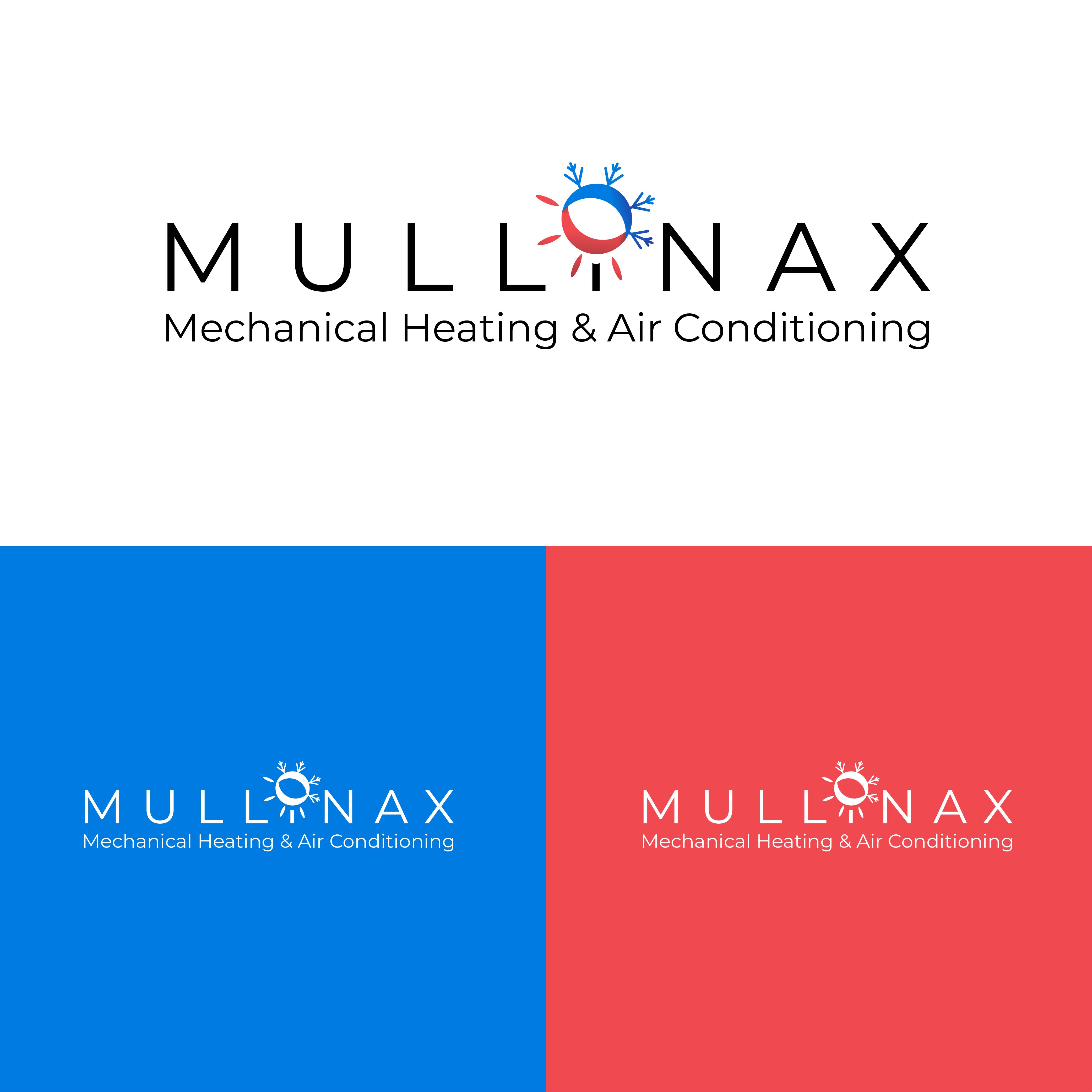Logo Design by hardyn for Mullinax Mechanical Heating and Air Conditioning | Design #22191603